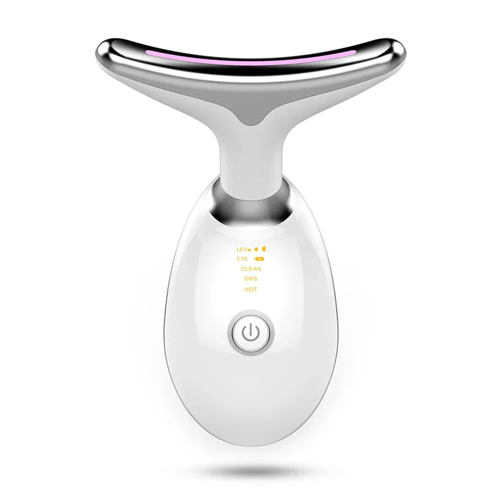 Face and Neck Lift Device - Electric Massager with LED Light Therapy Massage Cushion Tidesmit