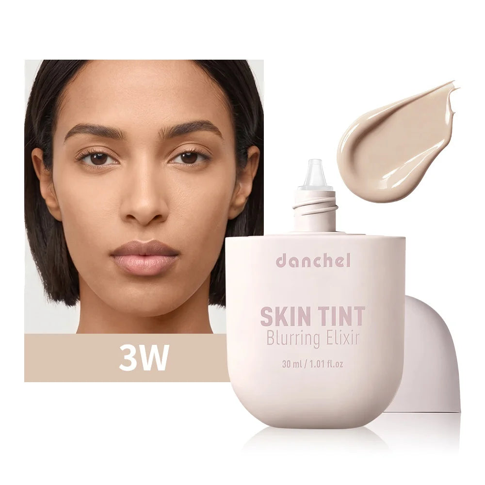 Tidesmit Skin Tint Blurring Elixir Foundation texture close-up showing hydrating full coverage for all skin tones
