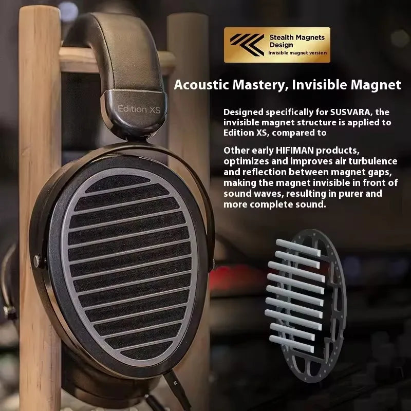 HIFIMAN Edition XS Open-Back Planar Magnetic Headphones - Black Tidesmit