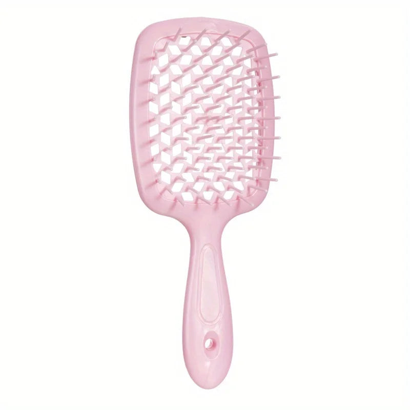 Detangling Hair Brush - Ergonomic Massage Comb for Wet Curly Hair Massage Chairs Pink Tidesmit