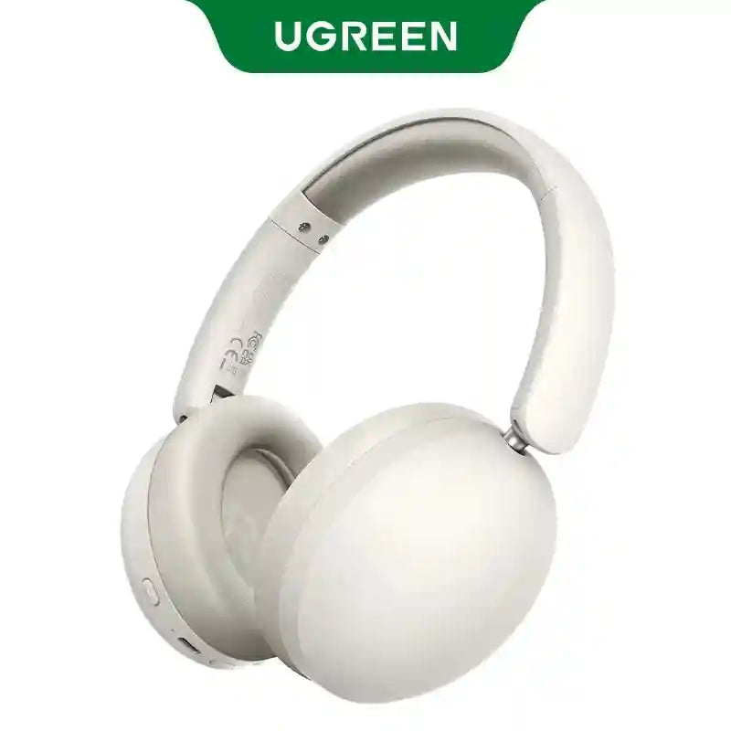 Wireless Over-Ear Headphones with 80H Playtime and Noise Cancellation Light Gray Tidesmit