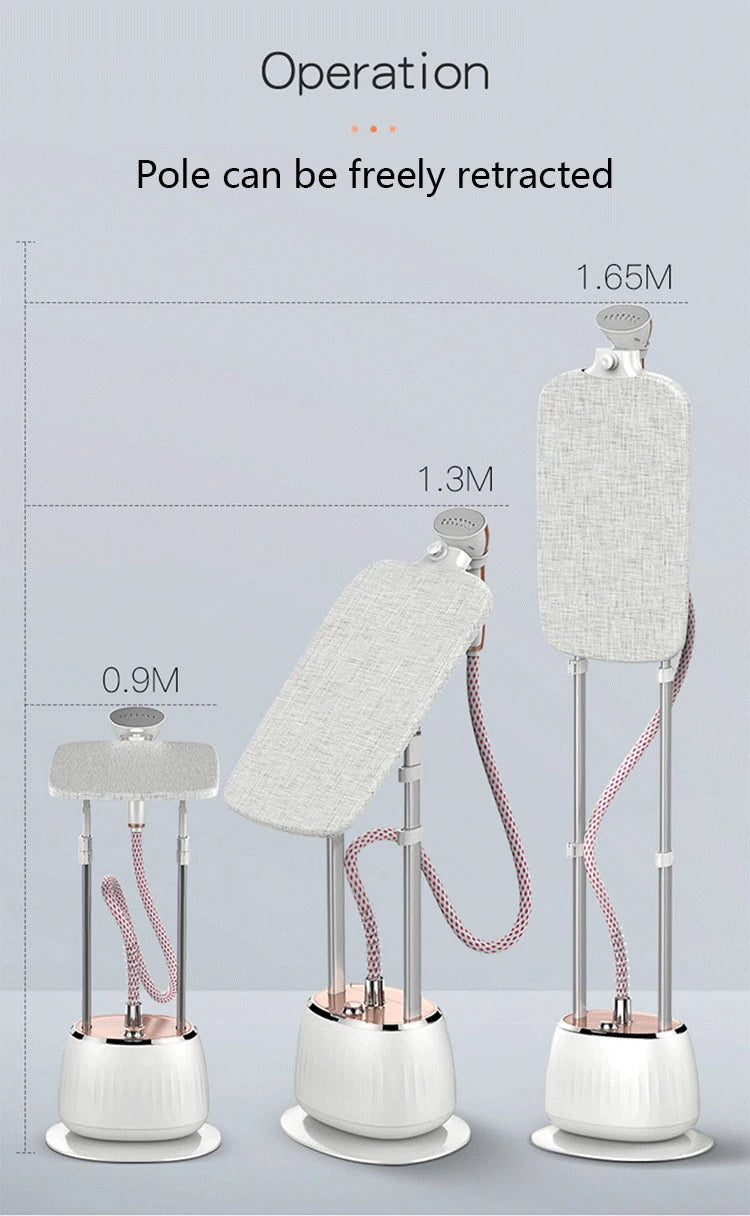 Tidesmit 2-in-1 garment steamer with adjustable ironing board, 10 steam settings and 1.6L tank for vertical ironing