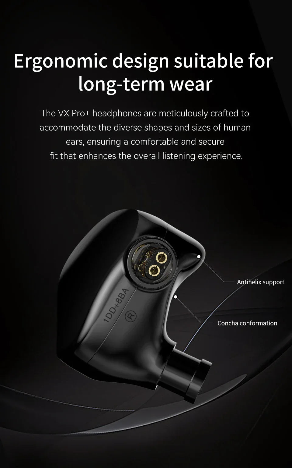 Tidesmit 9-Driver Hybrid In-Ear Monitors | HiFi Wired Noise-Isolating Earphones Tidesmit