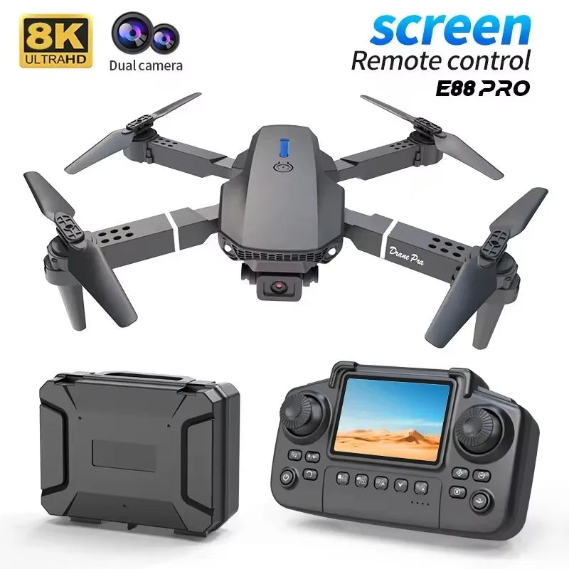 4K Camera Drone Foldable Quadcopter - Beginner-Friendly Tech Black 8K 1B Tidesmit