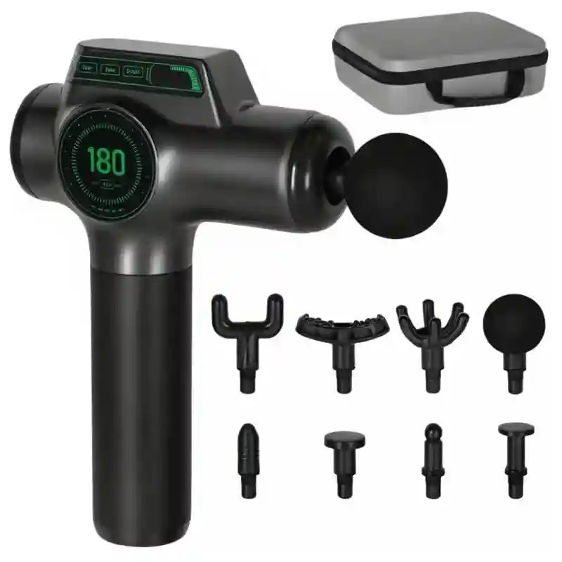 Deep Tissue Massage Gun for Muscle Recovery - Grey, Portable Tidesmit Fascia Gun Tidesmit