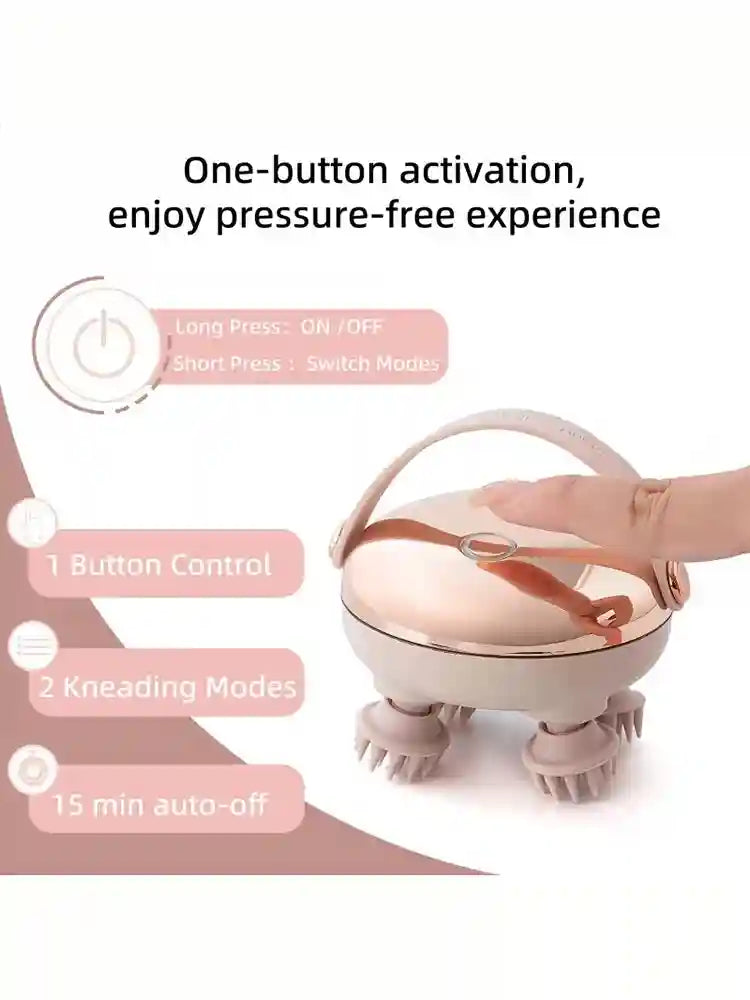Electric Scalp Massager | Waterproof Deep Tissue Relief | Tidesmit Massage Roller Tidesmit