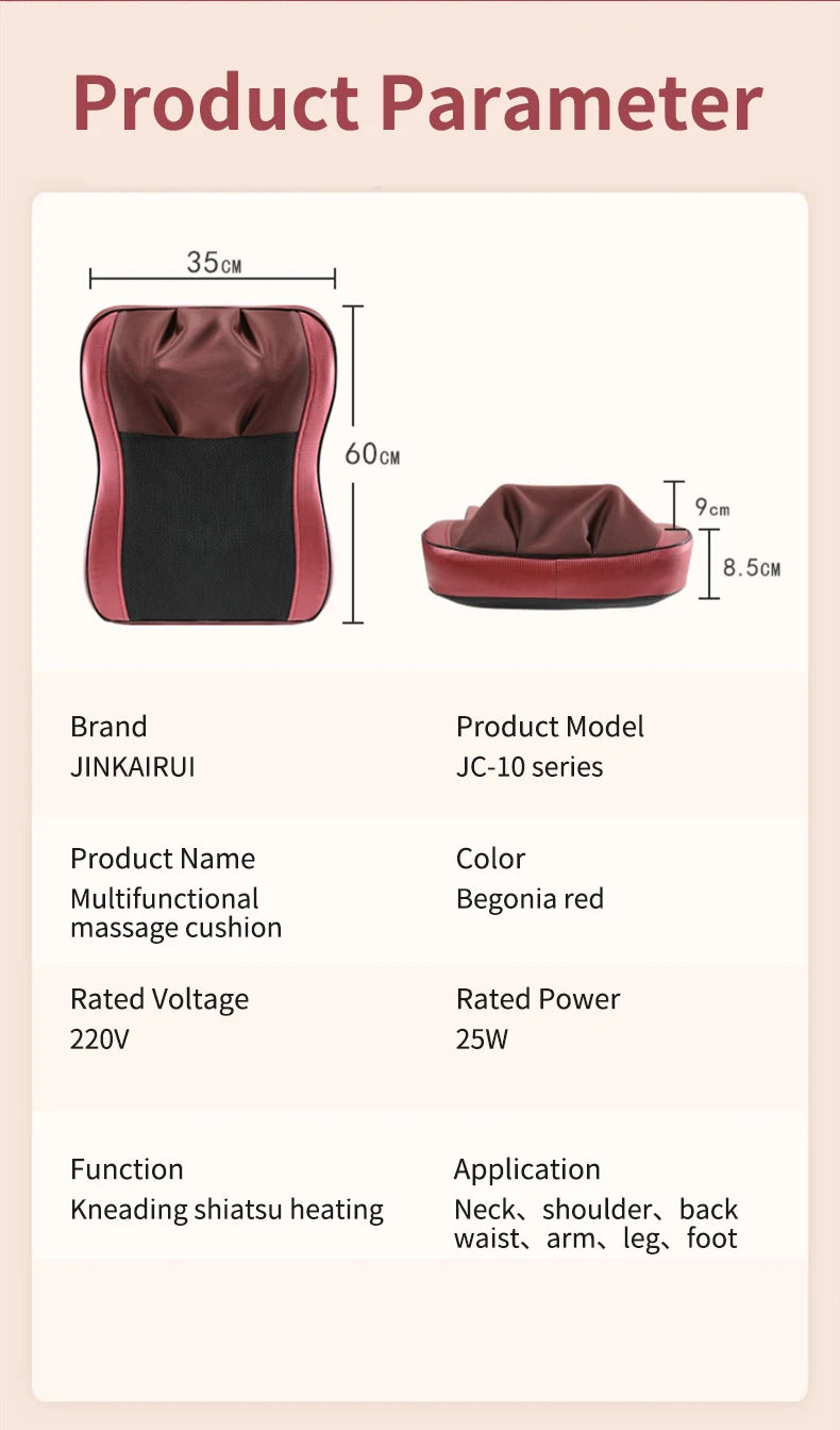 Full Body Electric Massager with Deep Tissue Heat Therapy by Tidesmit Body Shaping Massage Equipment Tidesmit