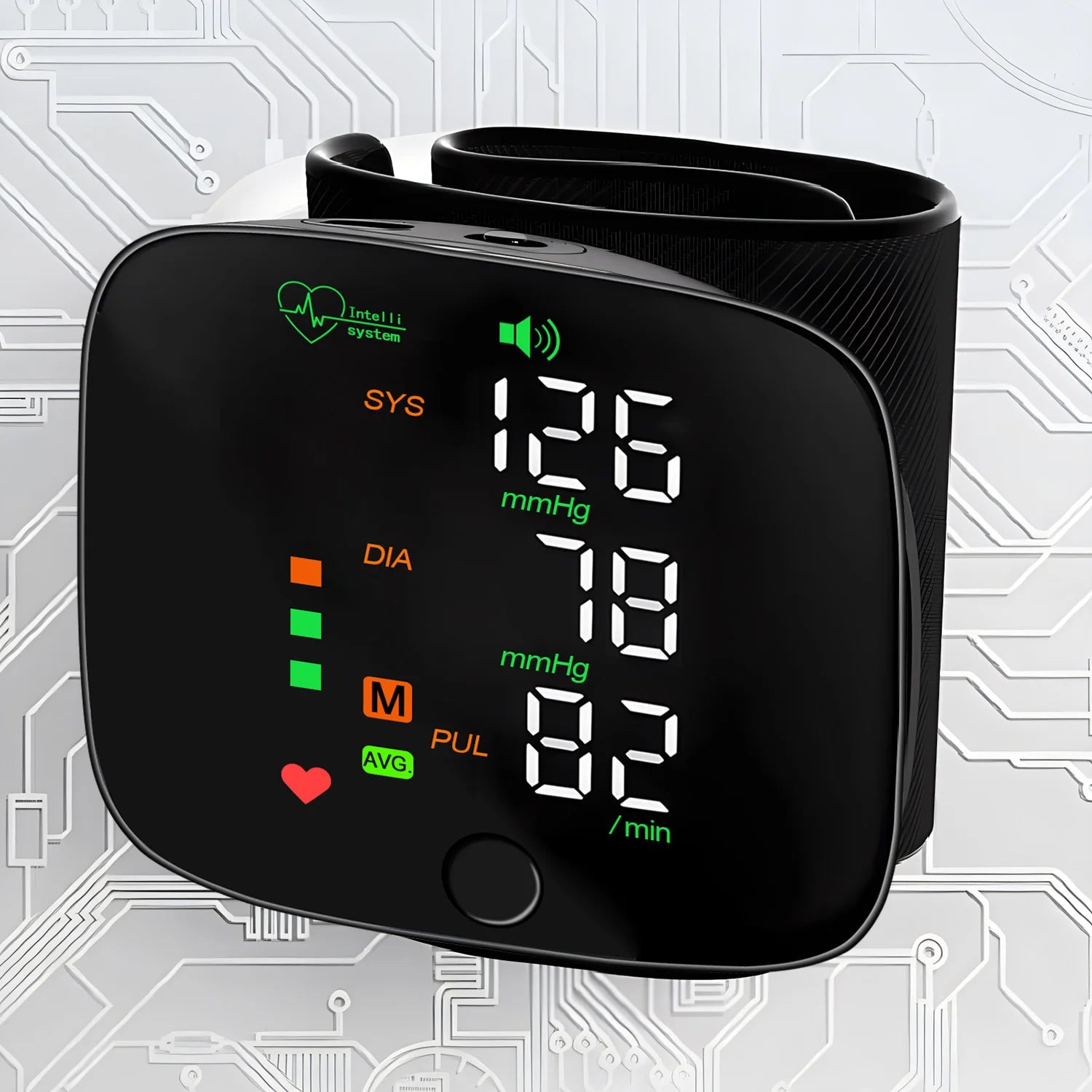 Rechargeable Wrist Blood Pressure Monitor Medical Russian/No Voice Digitlal Display Health Sphygmomanometer Tonometer