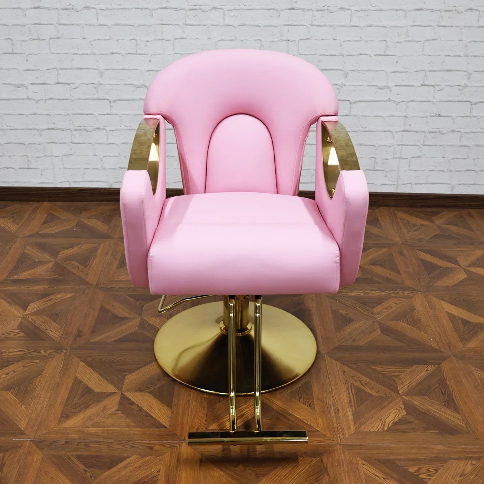 Hydraulic Barber Chair 360° Swivel Salon Seat Pink | Tidesmit Massage Chairs Barber Chair Tidesmit