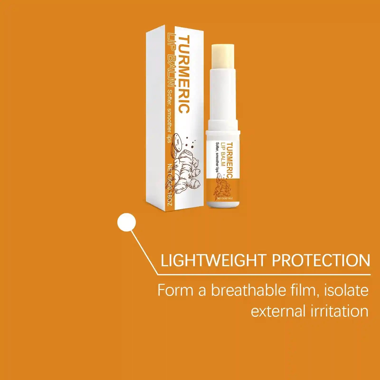 Turmeric Lip Balm – Moisturizing Dark Lip Treatment by Tidesmit Lip Care Tidesmit