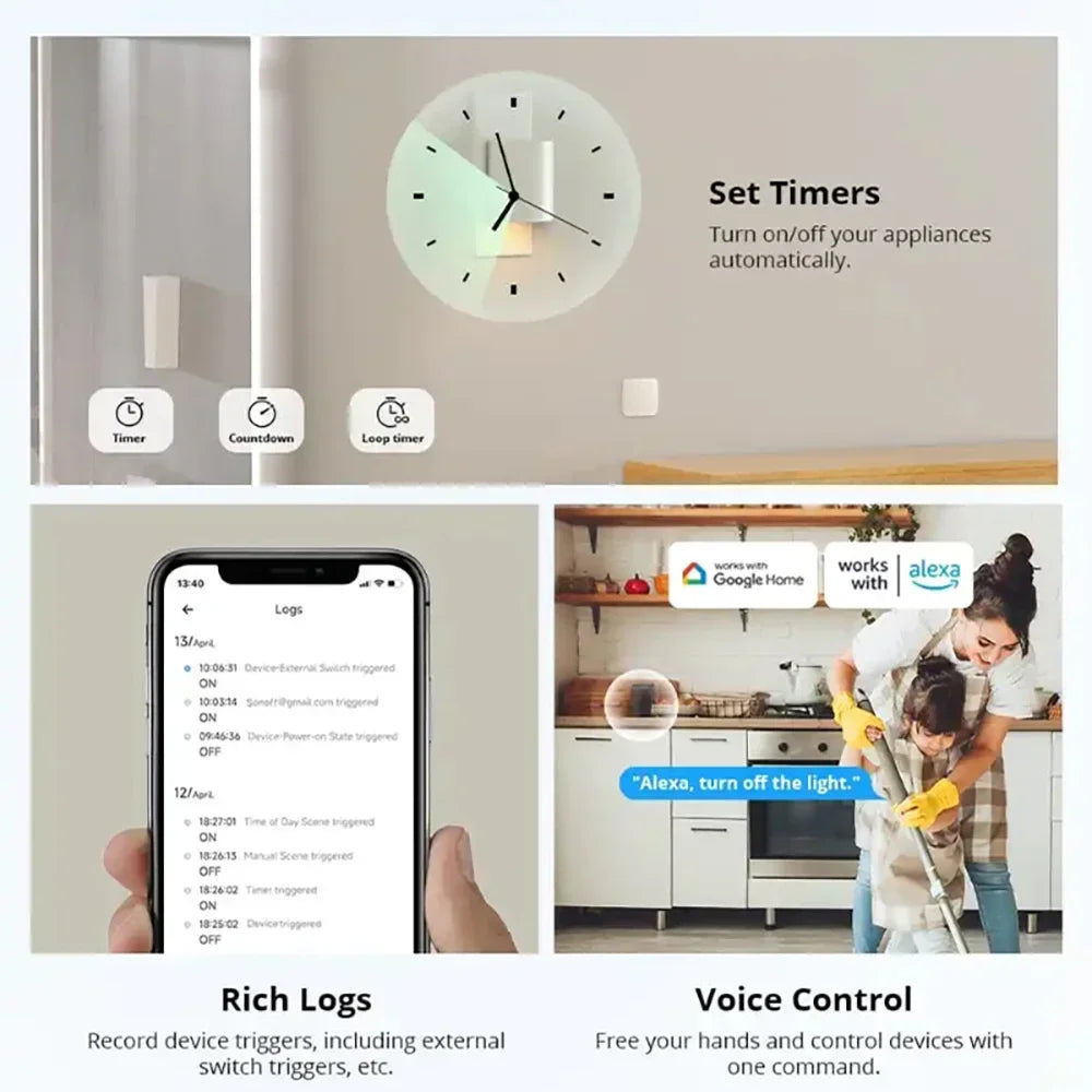 Matter Smart Switch - WiFi Home Automation Module for Energy Saving Tidesmit