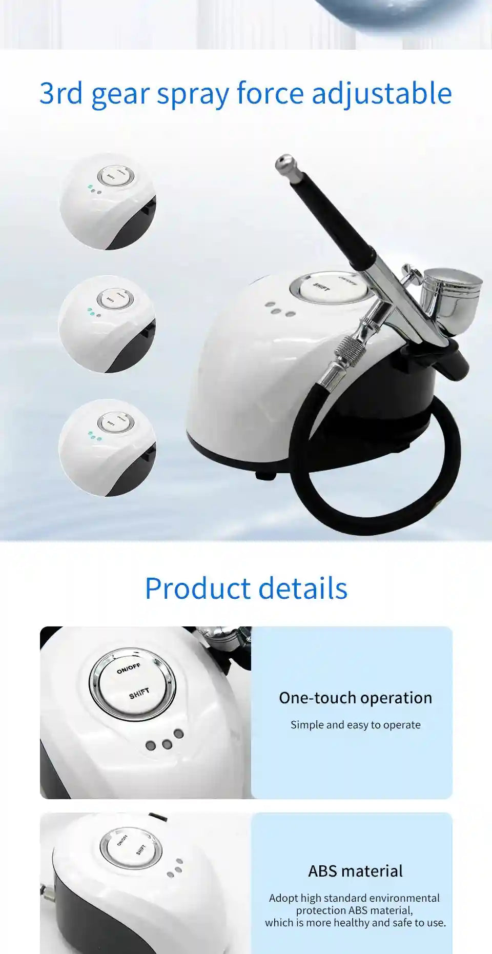Oxygen Facial Machine: Deep Skin Cleaning & Rejuvenation System Eye Massage Instrument Tidesmit