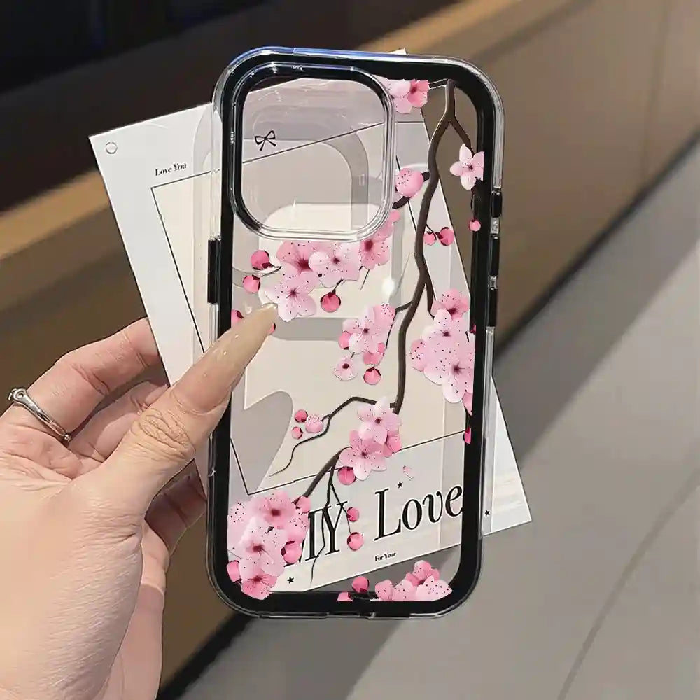 Floral iPhone 15 Pro Case - Slim Shock-Absorbing Cover with Drop Protection Tidesmit