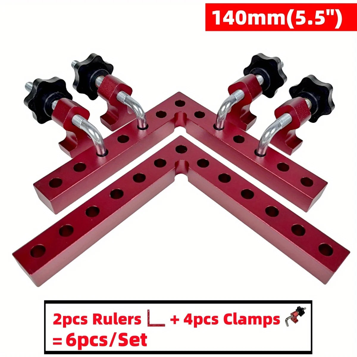 3/6pcs 90 Degree Positioning Squares Right Angle Clamps - Corner Clamps for Woodworking Tools, Right Angle Clamp, Drawers