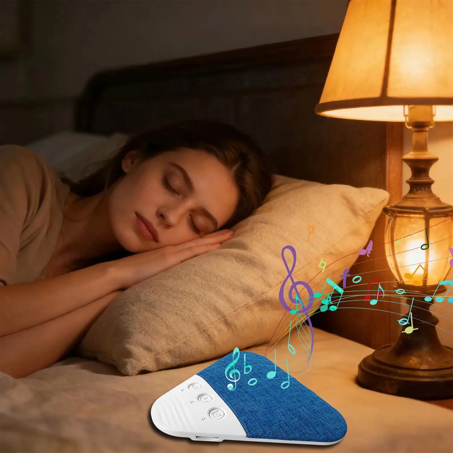 New Under Pillow Sleep Speaker Ultra Slim HiFi Noise Reduction Bone Conduction Sound Machine for Deep Sleep Relaxation 2026