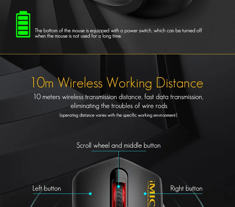 Silent 2.4G USB Receiver Wireless Optical Mouse Battery Style Computer Office Soundless Mouse For PC Computer Laptop IPad Mac