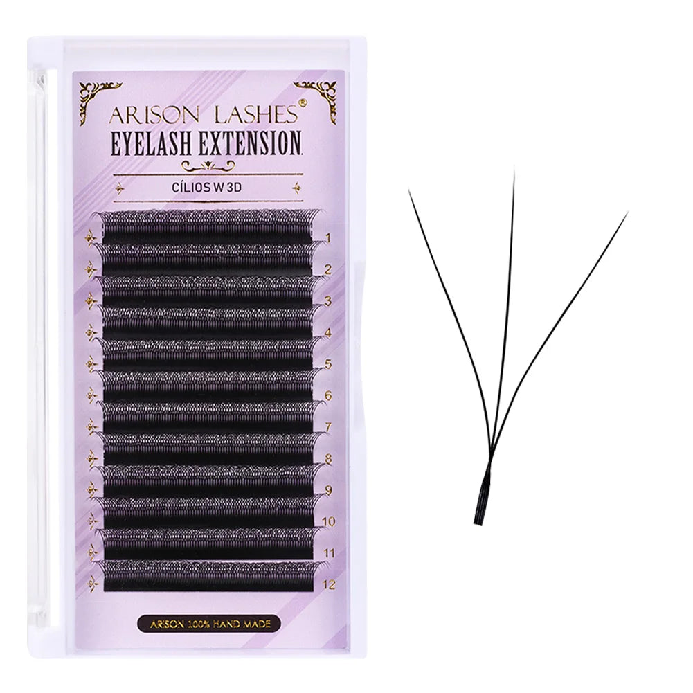 W Shape 7D Volume False Eyelashes 0.07mm D Curl - Soft Faux Lashes False Eyelashes Tidesmit
