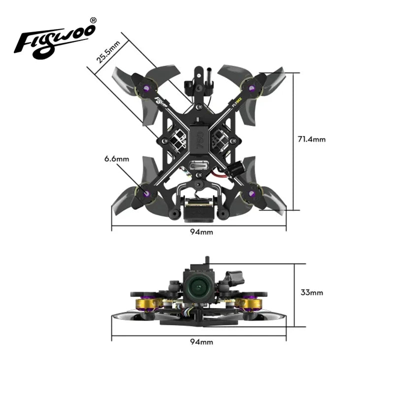 Flywoo Flybee 16 HD O4 2S FPV Drone | Ultralight 2S Racing Build Tidesmit