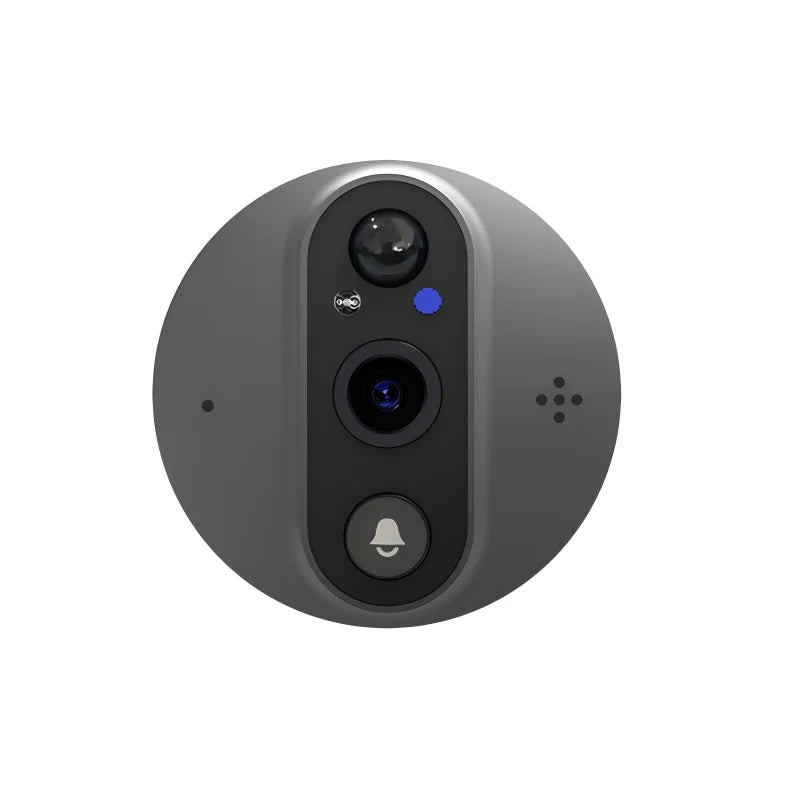 3MP Tuya Smart Life WiFi Peephole Door Camera 1080P Digital Viewer Doorbell 5000mAh Battery PIR Motion Detection IR Night Vision