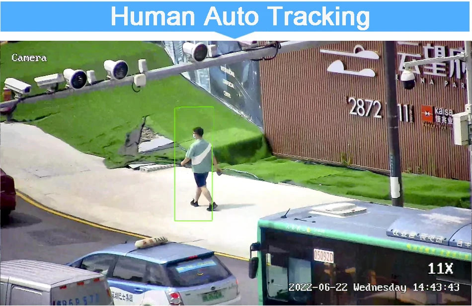 Metal Laser Infrared Full Color Auto Tracking Cruise 8MP 4K 60X Optical Zoom 360° POE PTZ High Speed Dome Surveillance IP Camera