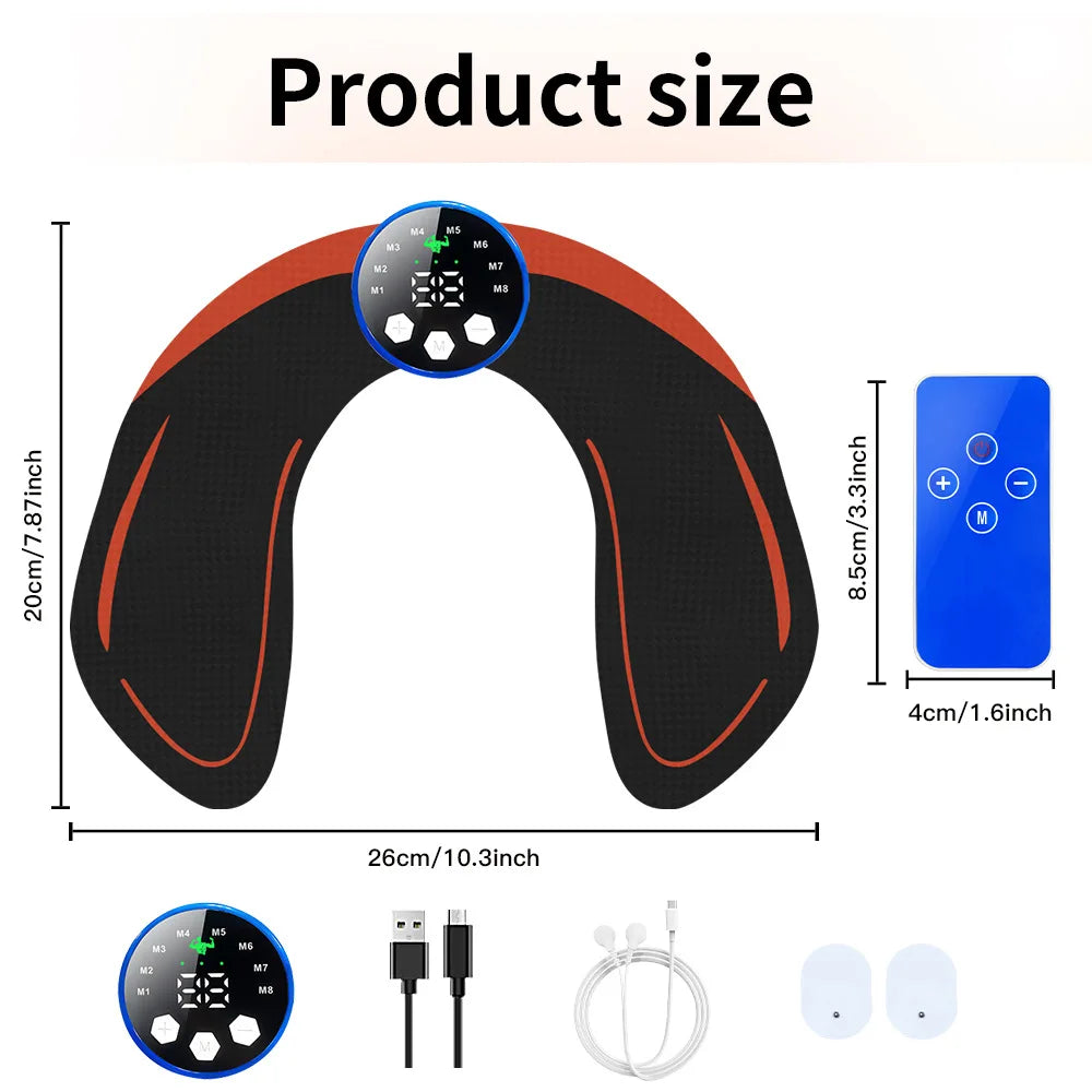 Wireless EMS Muscle Toner | 8 Modes & 29 Levels | Tidesmit Body Relaxation Treatment Tidesmit