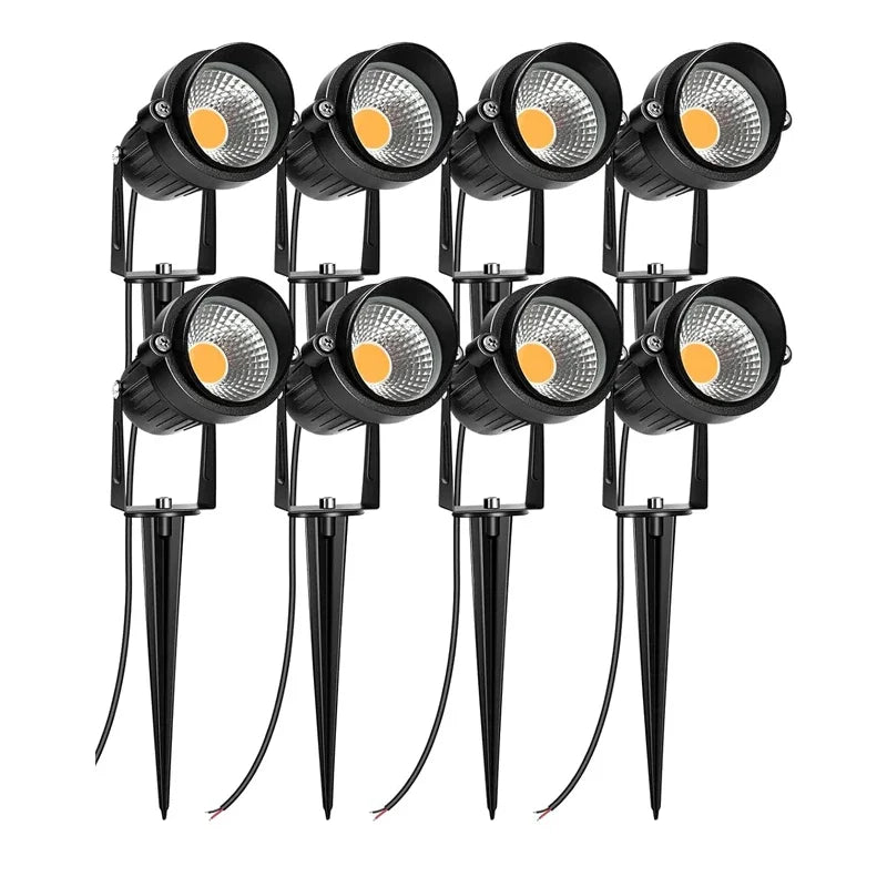 LED Waterproof Outdoor Garden Lawn Lights Spike Bulb 5W/10W/15W Tuinverlichting 220V 110V 12V - Adjustable Solar Powered Garden
