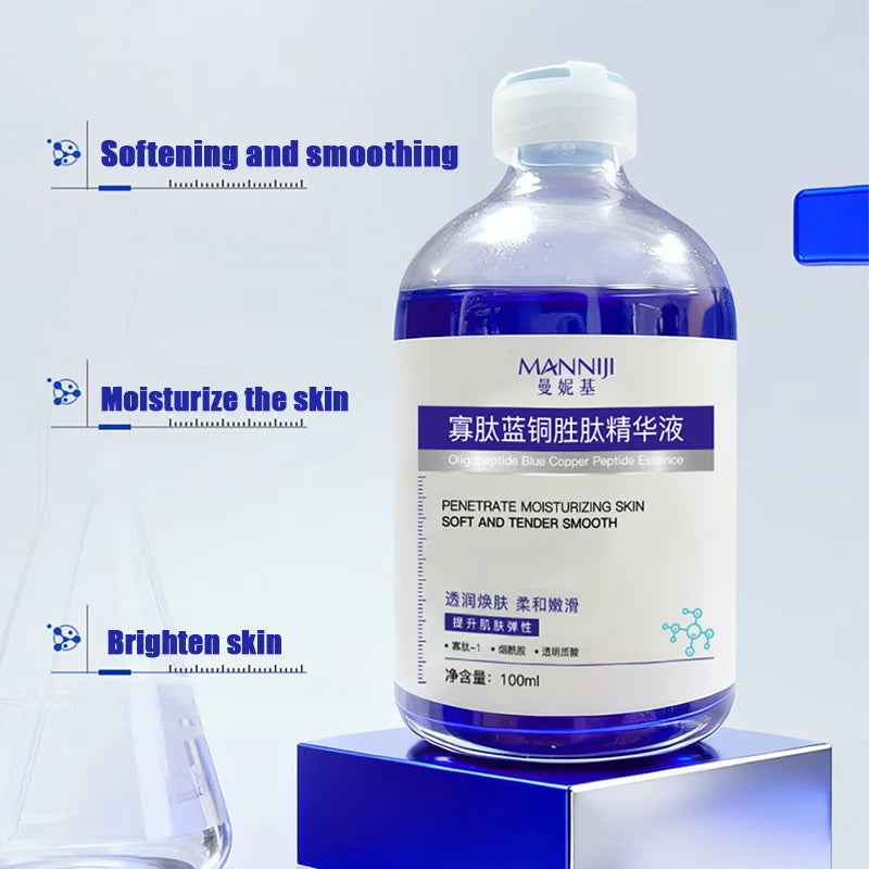 Copper Peptide Serum 100ml | Professional Anti-Wrinkle Skin Firming Scrubs Treatments Tidesmit