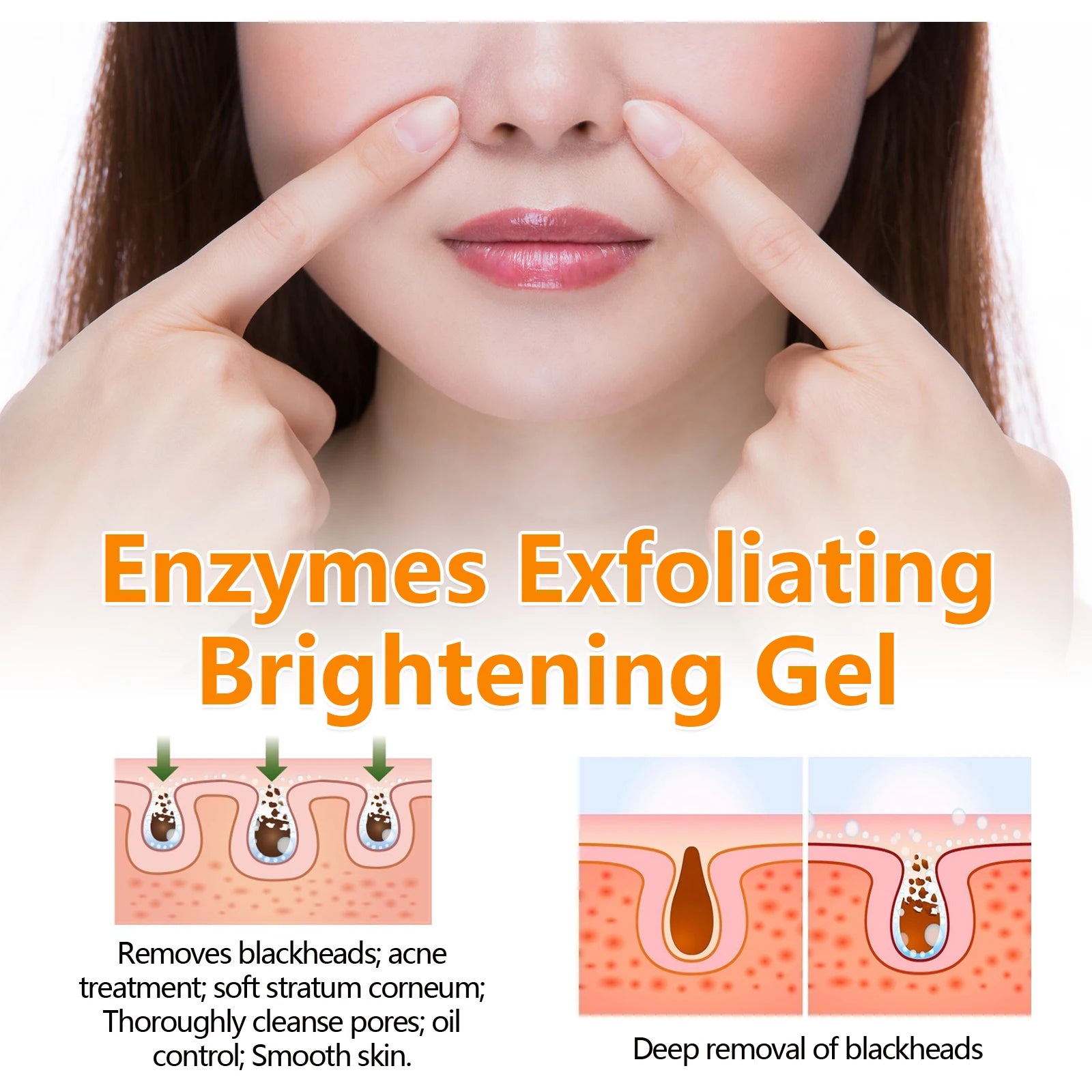 Enzymes Exfoliating Gel for Pore Refining and Brightening - Tidesmit Scrubs Treatments Tidesmit