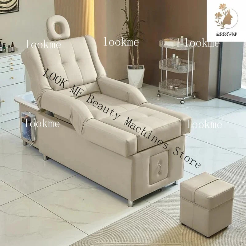 Electric Salon Massage Bed and Shampoo Chair – Ergonomic Spa Unit Massage Chairs Tidesmit