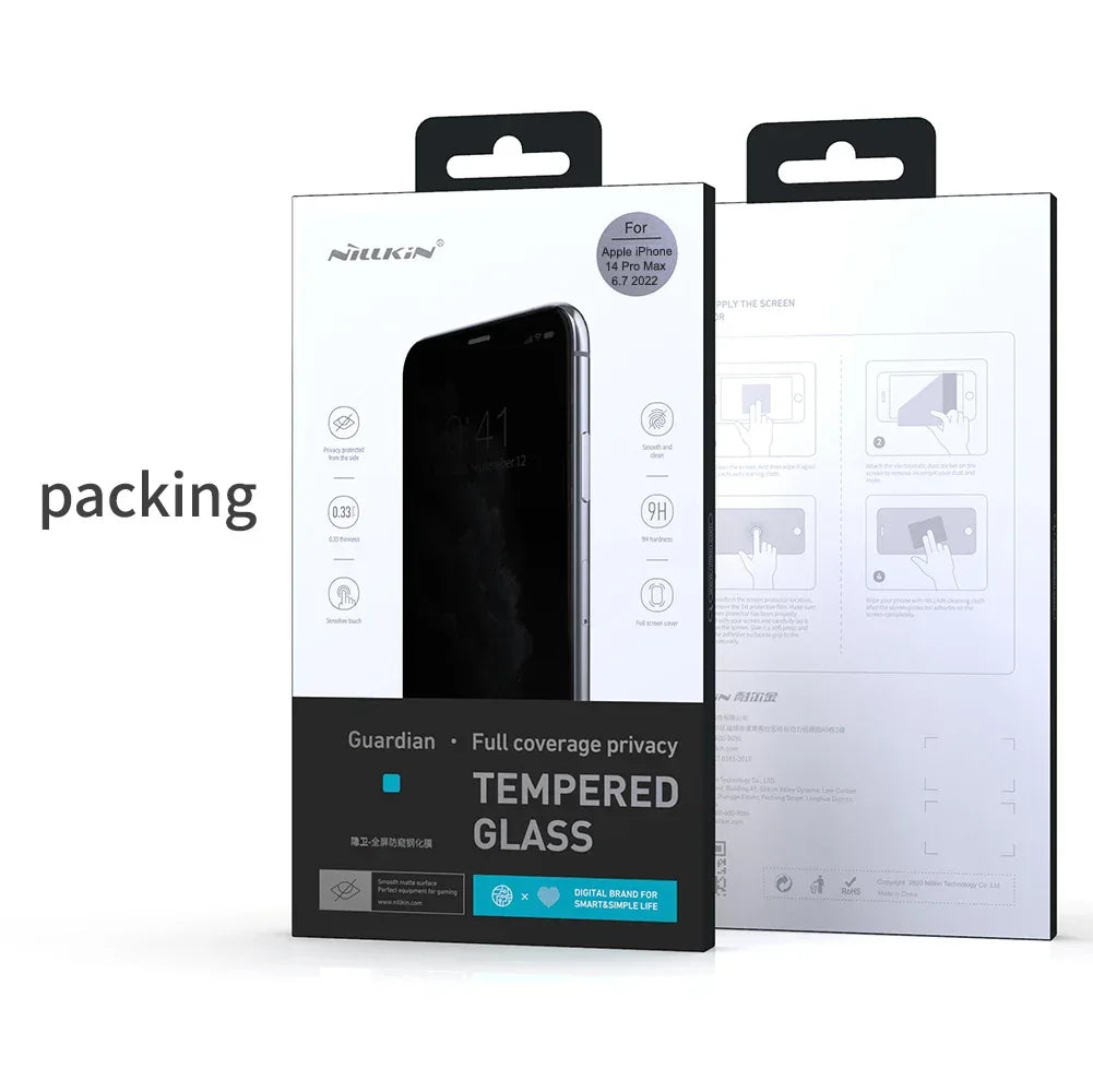 iPhone 15 Pro Max Privacy Screen Protector - 9H Tempered Glass Anti-Peep Tidesmit