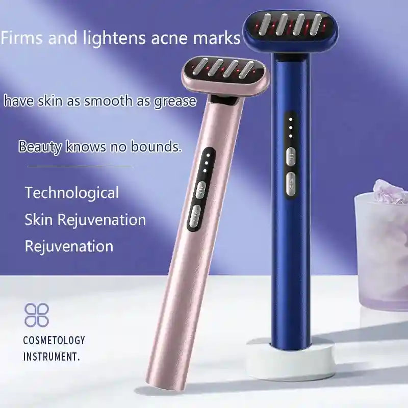 Tidesmit Microcurrent LED Face Massager Wand - Portable Skin Tool Massage Roller Tidesmit