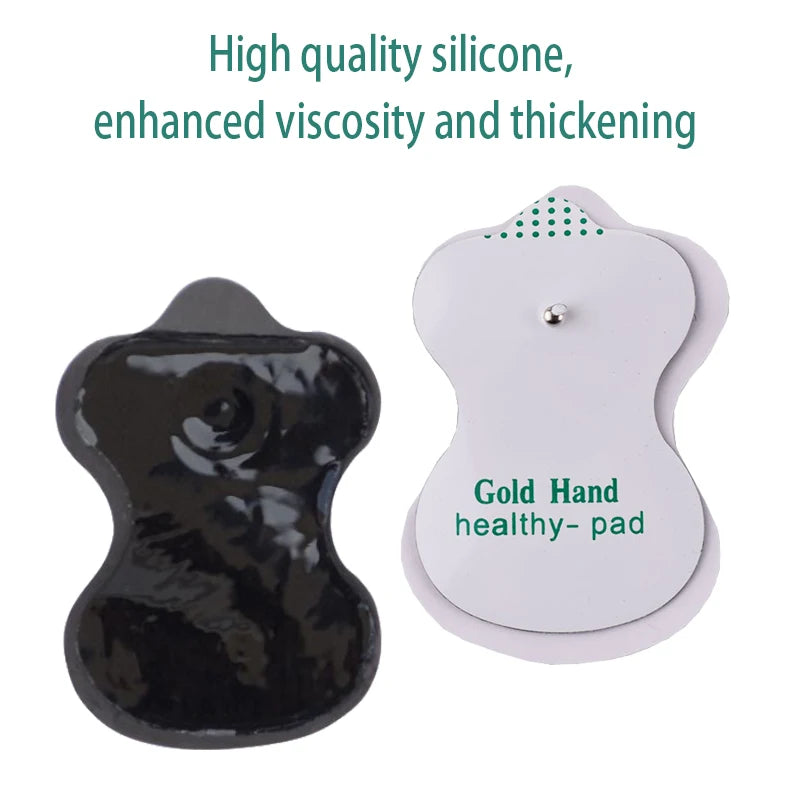 TENS Unit Electrode Pads: Reusable Muscle Stimulator Gel Sets Back Massage Instrument Tidesmit