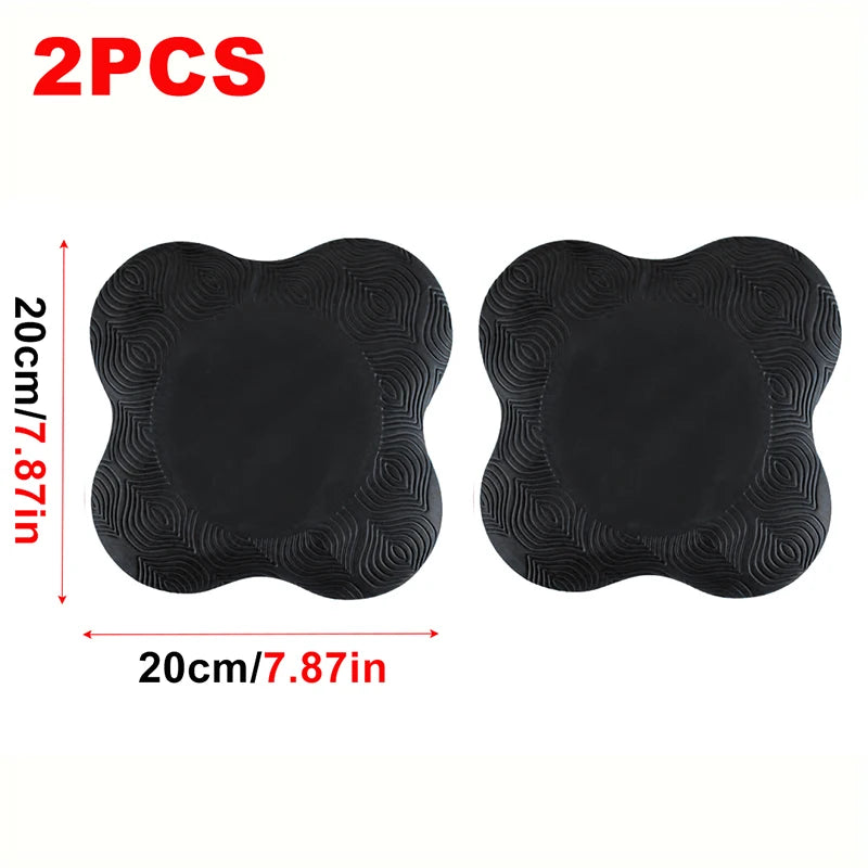 2Pcs Tpe Yoga Kneeling Mats Thickened Anti Slip Yoga Kneeling Protective Pad Sport Fitness Elbow Knee Mat Knee Flat Support