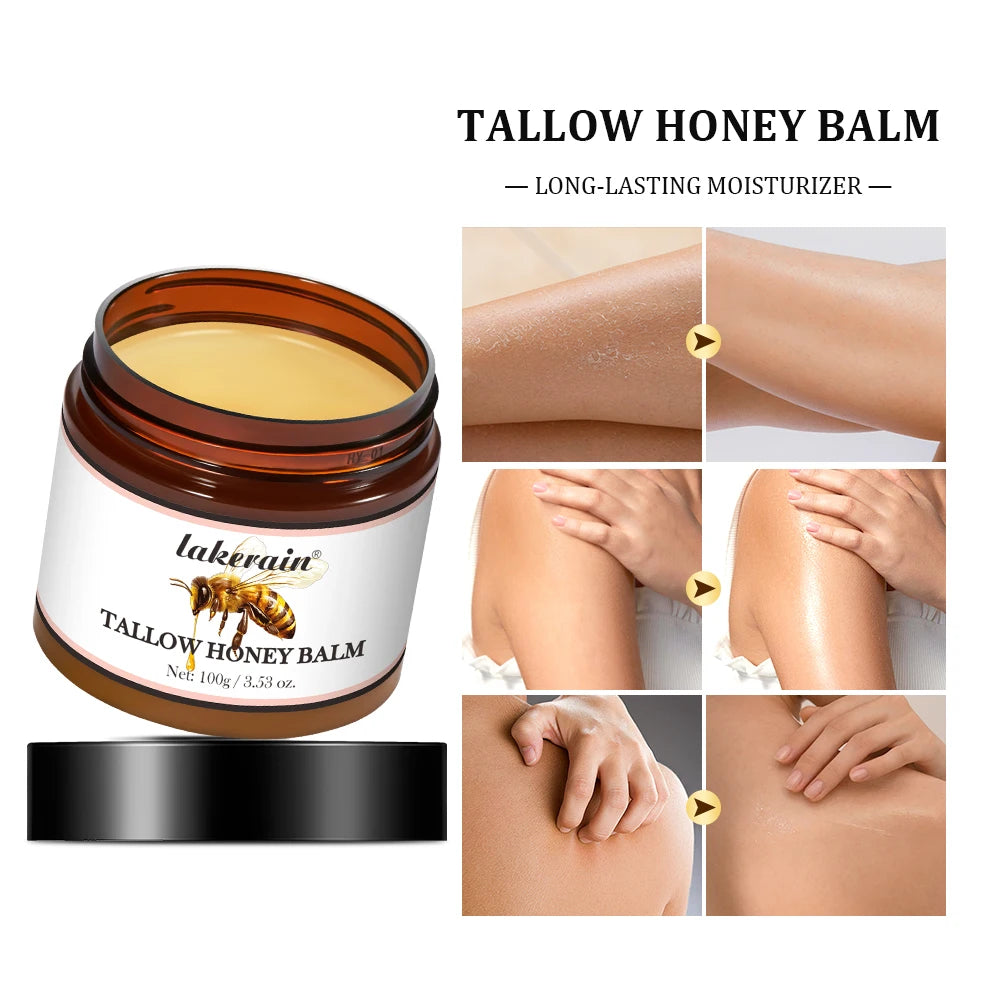 Whipped Beef Tallow And Honey Balm Moisturizing Beef Tallow Face Cream Body Lotion Grass Fed Grass Finished Face Cream Skin Care
