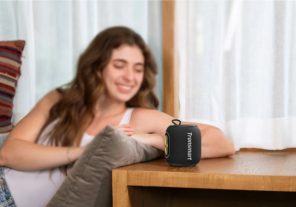 Tronsmart T8 Mini Speaker Bluetooth Speaker with 360 Degree Audio, 20H Playtime,IPX7 Waterproof, APP Control for Camping, Hiking