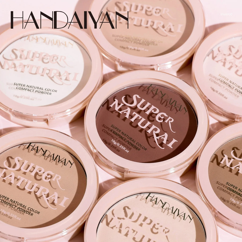 Tidesmit 8 colors matte pressed powder texture close-up showing full coverage oil control face makeup finish