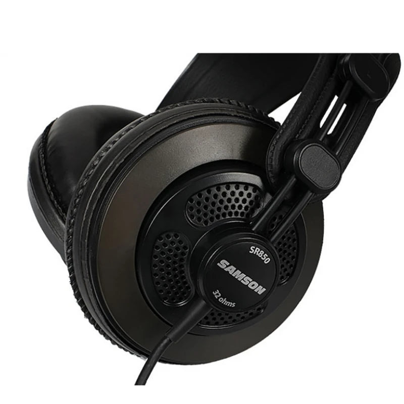 Samson SR850 Studio Headphones - Semi-Open Back with Velvet Earpads Tidesmit