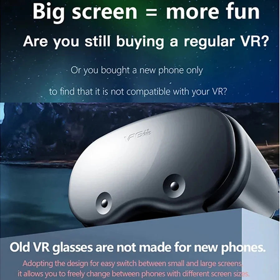 VR Headset for Smartphones | Immersive 3D Goggles for Augmented Reality Tidesmit