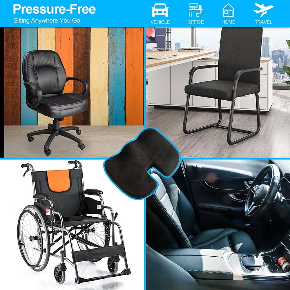 Gel Seat Cushion for Office Chair - Ergonomic Orthopedic Tidesmit Massage Cushion Tidesmit
