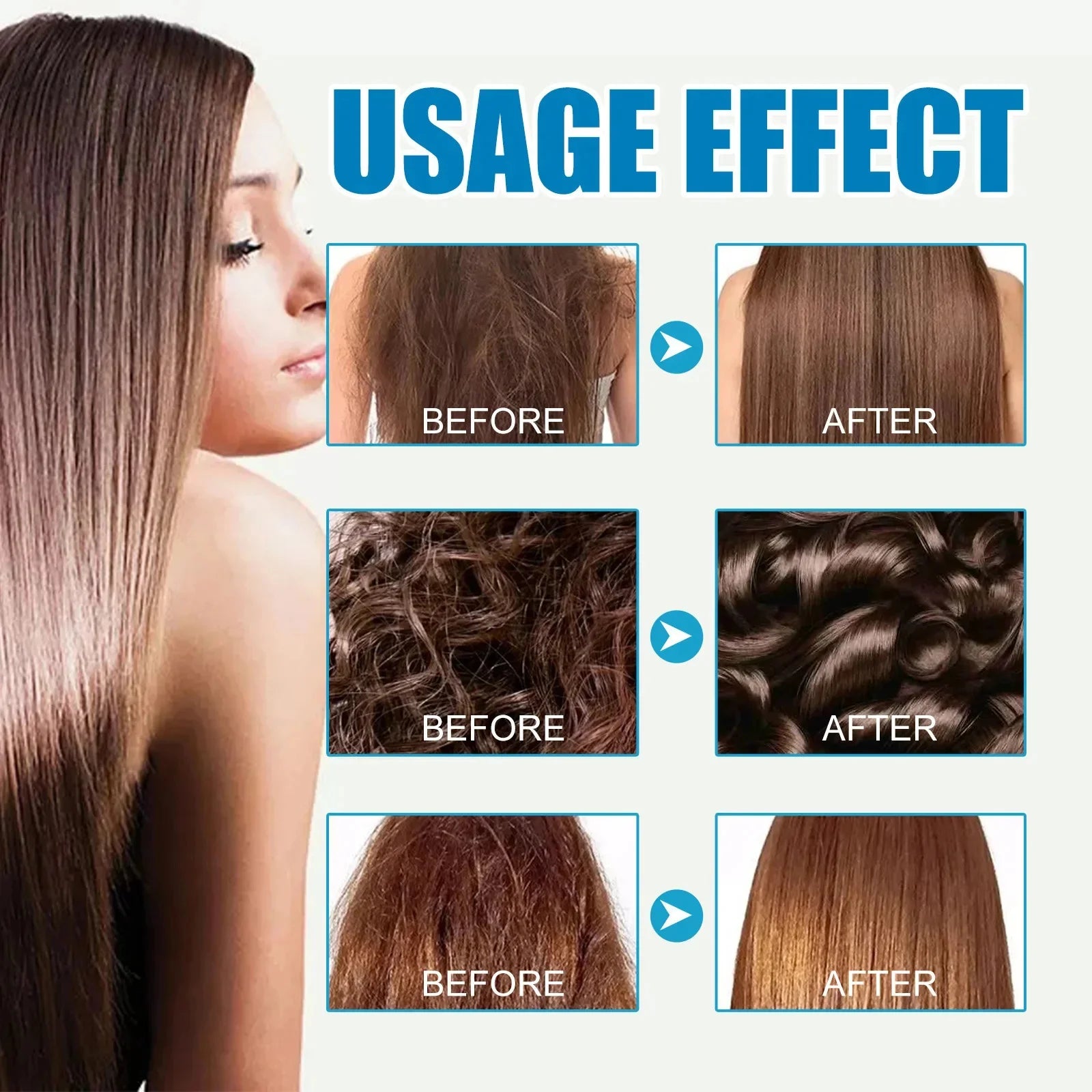 Tidesmit Magic Hair Vitamin Keratin Oil capsules for fast hair repair, smoothing frizzy, dry hair and deep moisturizing.