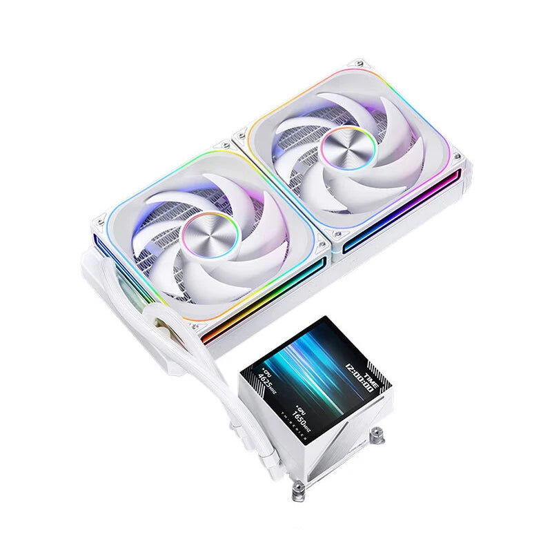 Jonsbo TM-280/TM-360 Integrated Water Cooling Radiator 3.95-inch Screen ARGB Lighting Effect Desktop Computer Case Water Cooling