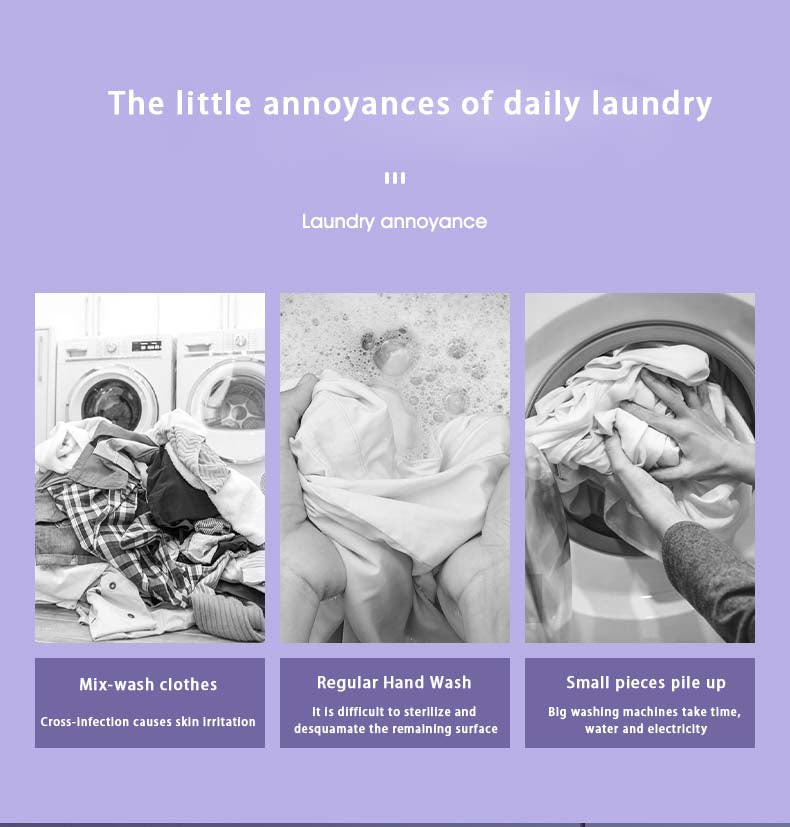 Tidesmit 8L foldable portable washing machine for underwear and socks with three cleaning modes and spin dryer