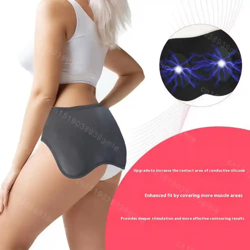 EMS Butt Lifting Massager - 8 Mode Rechargeable Glute Toning Pad Black Massage Roller Tidesmit