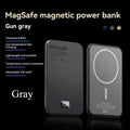 Magnetic Wireless Power Bank 5000mAh - 20W PD Fast Charging Portable Charger Grey 5000mAh Tidesmit