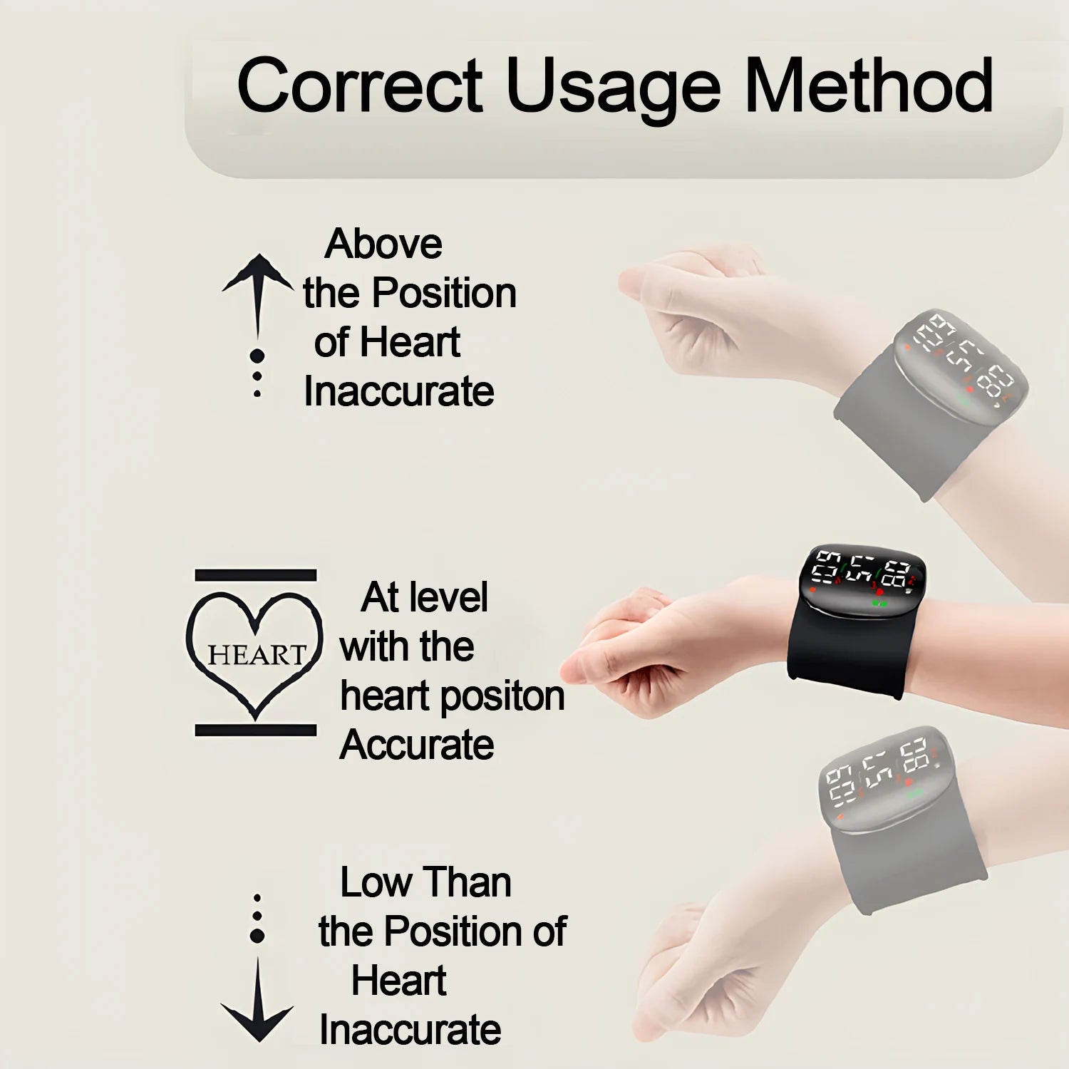 Rechargeable Wrist Blood Pressure Monitor Medical Voice Digitlal Display Health Sphygmomanometer Tonometer