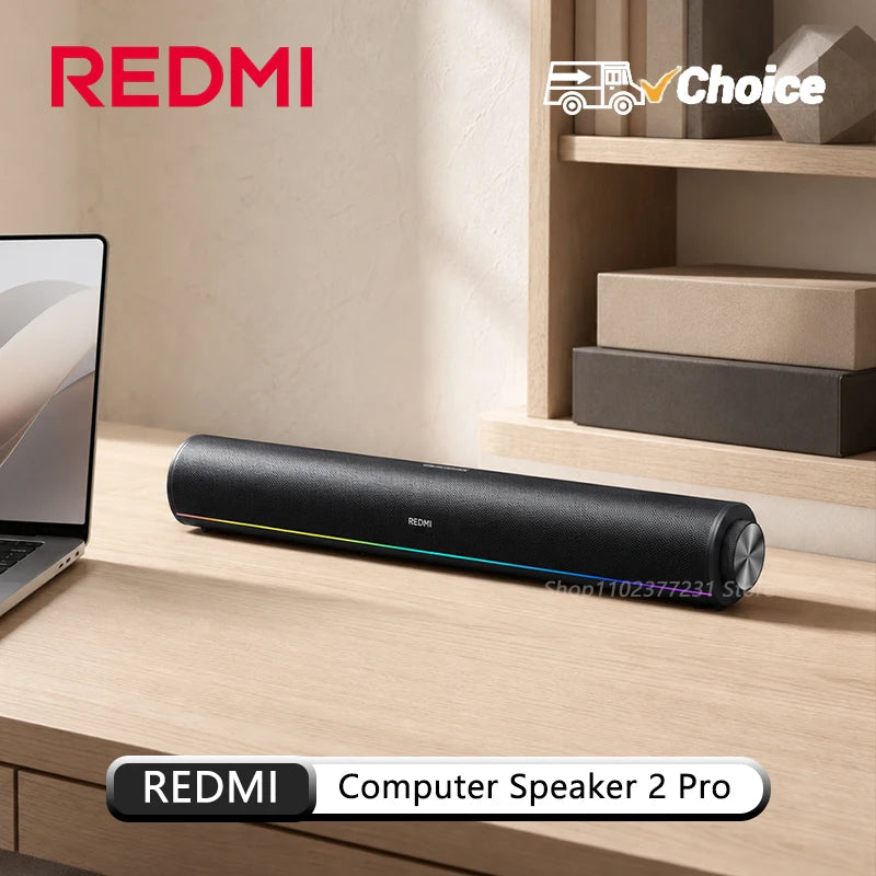 NEW Mijia REDMI Computer Speaker 2 Pro Four-Unit Two-Channel Stereo RGB Ambient Light Bluetooth 5.0 Built-in Microphone CN