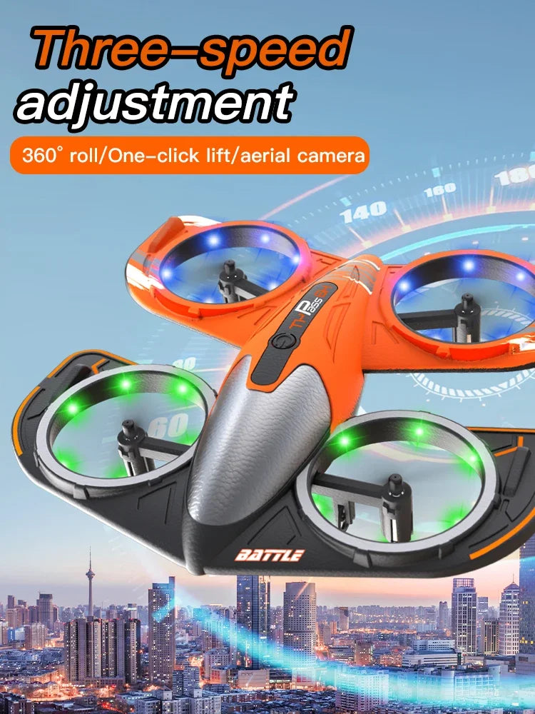 Foldable Camera Drone - Beginner RC Quadcopter with Obstacle Avoidance Tidesmit