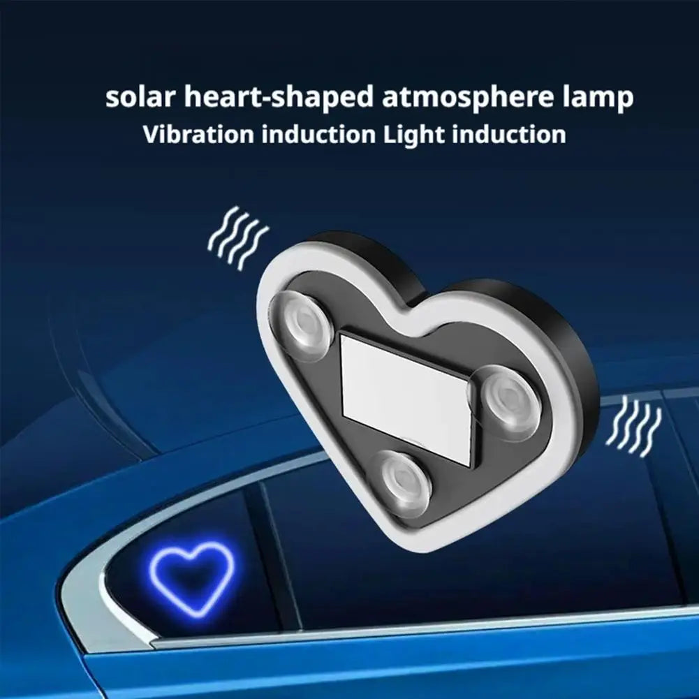 Solar Heart LED Interior Light - Wireless Ambient Atmosphere Lamp Tidesmit