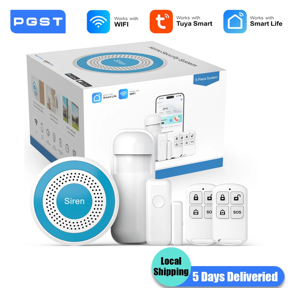 WiFi Home Alarm System with Alexa Voice Control and App Automation Tidesmit