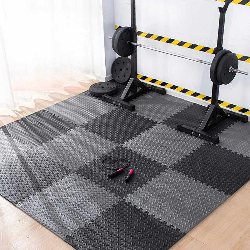 30x30cm 16 Pcs Interlocking Yoga Mat Home Gym and Yoga Equipment Protective Mat EVA Foam Non Slip Flooring Indoor Fitness